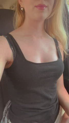 Flashing my tits on a road trip