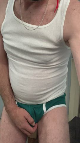 ballplay tease underwear gif