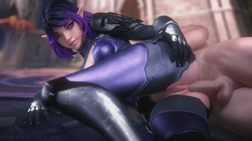 anal animation elf fantasy outdoor side fuck gif