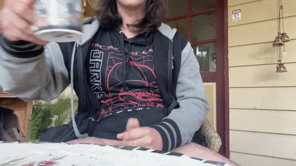 australian big dick cock cute masturbating onlyfans outdoor solo gif