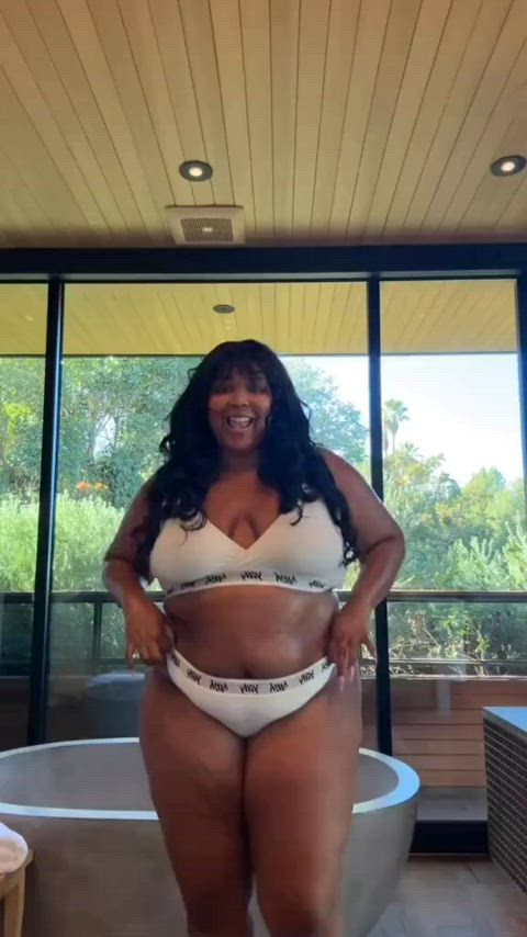 bbw big ass big tits celebrity ebony lingerie sexy gif