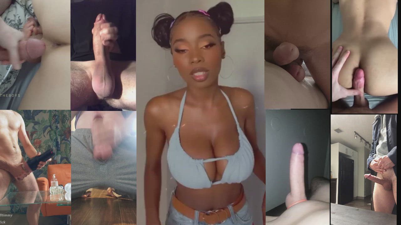 BabeCock Big Tits Bikini Cum Ebony French Frotting gif