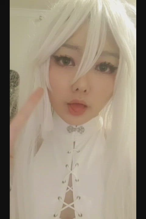 Ahegao Cosplay Gamer Girl gif