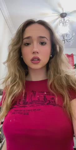 Braless Teen