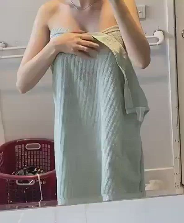 Boobs Booty Pussy Shower Towel gif