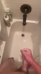 Cumshot Jerk Off Shower gif