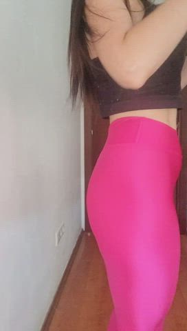 Ass Ass Spread Leggings gif