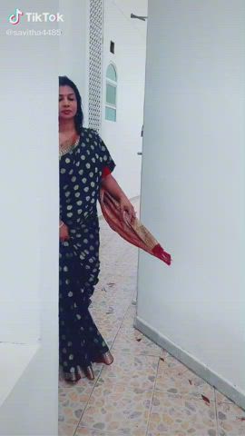 Indian MILF Saree TikTok gif