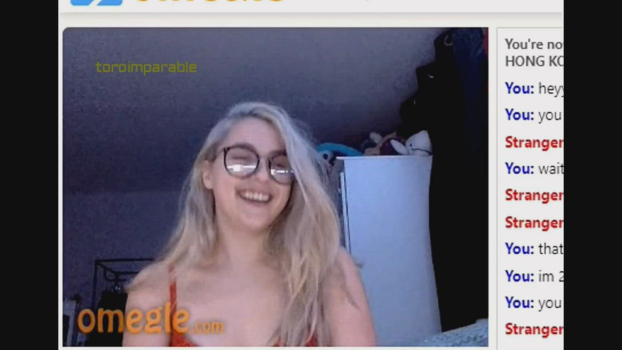 Horny blonde on omegle PART1> 2000+ omegle video here https://bit.ly/3feKsVK