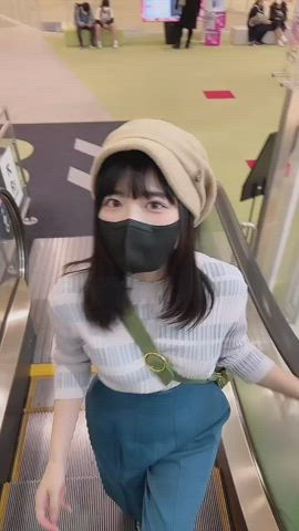 babe cute japanese korean model gif