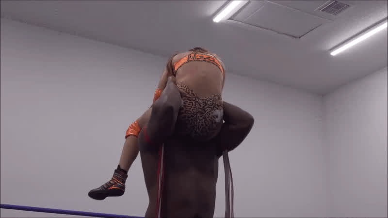 brunette white girl wrestling gif
