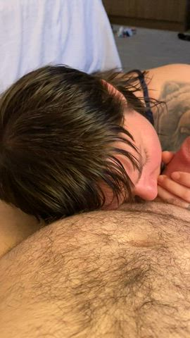 I get a little embarrassed when I suck cock…