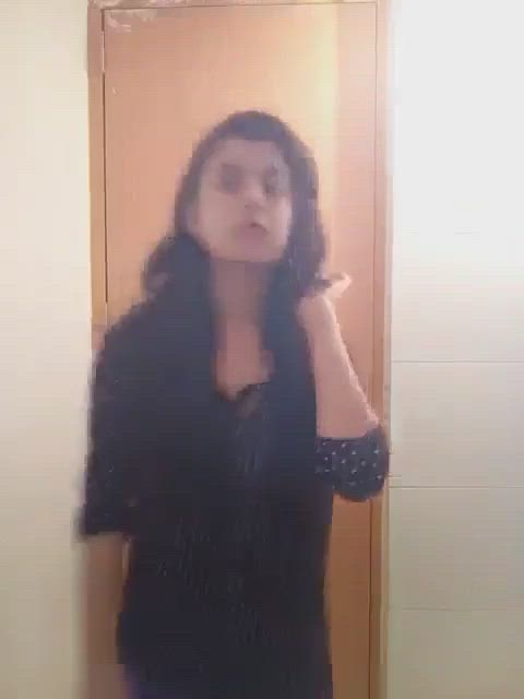 bathroom desi selfie striptease gif