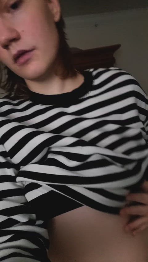 amateur boobs nsfw tease teasing tits non-binary gif