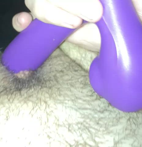 Clit moves my vibrator with intense contractions (FTM) (@beginning)