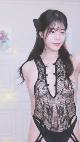 asian camgirl dancing korean gif