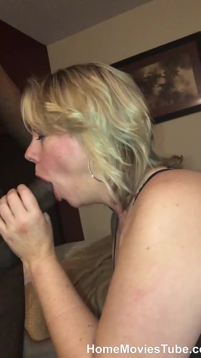 Blonde slut Lisa sucks BBC