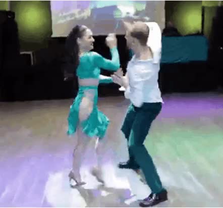 sexy disco dancing spins skirt twirl