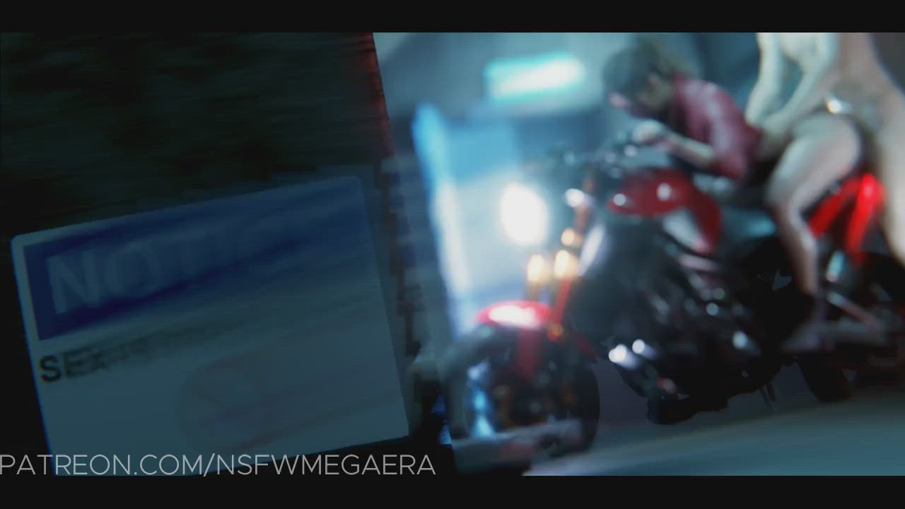 Claire getting fucked on her bike (MEGAERA) [Resident Evil]