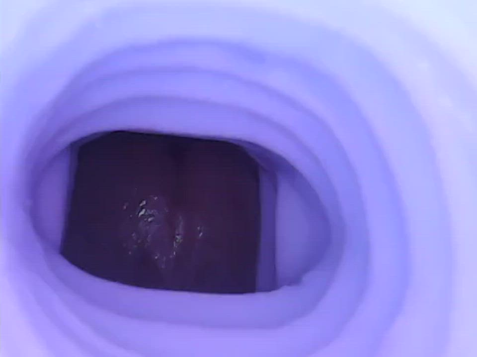 Internal view of Janine making me blow almost immediately with her mouth [M]
