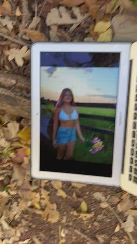 cleavage cum cumshot outdoor perv small cock teens tribbing tribute gif