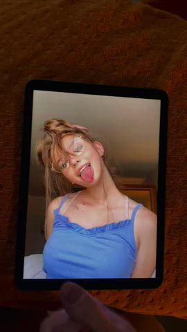 Huge Cum Tribute for Tight Teen Brooke Monk
