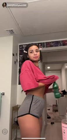 flashing nipples nipslip tiktok gif