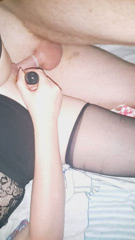 bwc homemade hotel hotwife pussy stockings stranger vibrator wife gif