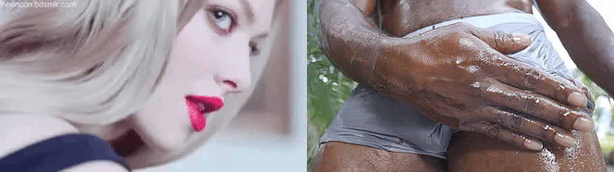“Go ahead…I know you want to slurp up his thick cock…I’m sure it’s nice