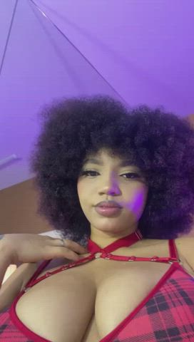 amateur big tits cute natural tits solo teen gif