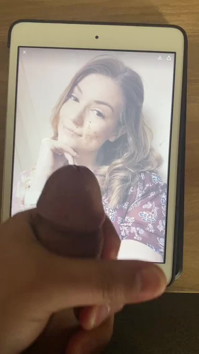 Cum tribute for Laura... Moaning too