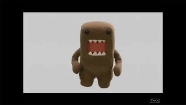 Domo-kun running