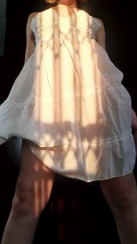 I love showing strangers whats up my skirt