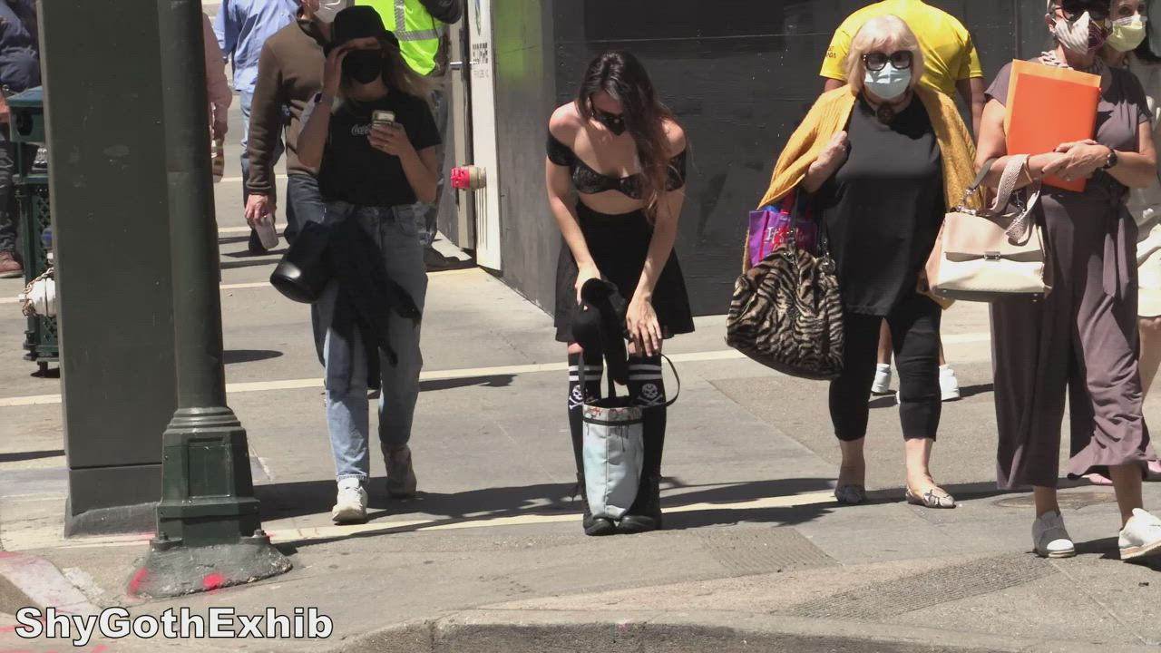 I made two whole videos where I keep changing my tops in public!