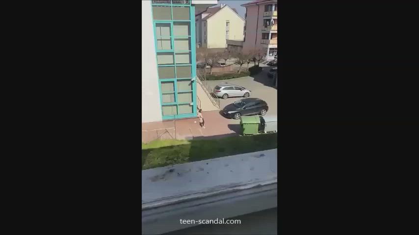 Amateur Masturbating Outdoor Public gif
