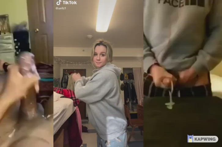 BabeCock Big Tits Boobs Cumshot TikTok Tits gif