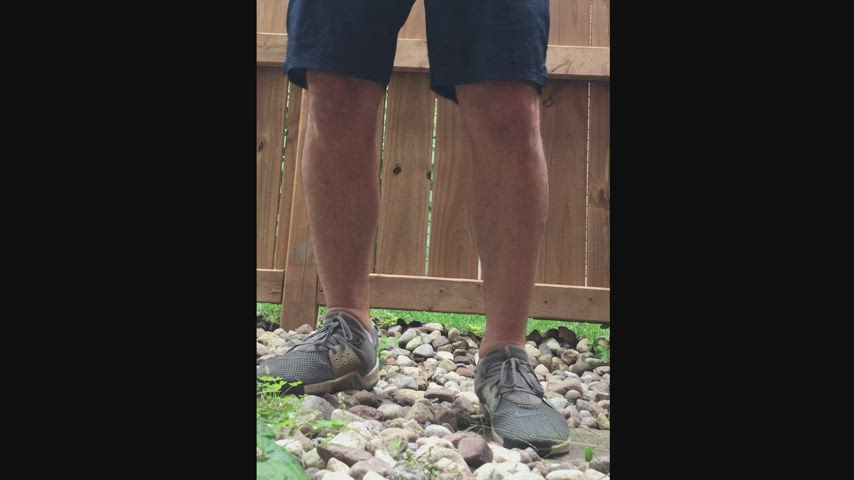 Getting hard, hands-free, outdoors - Almost Caught