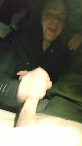 Cumshot Public Stranger gif