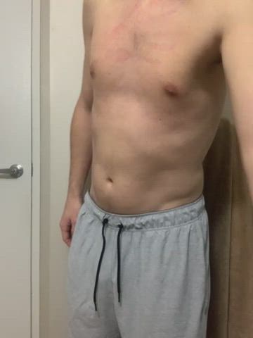 Whoops, shorts slid down