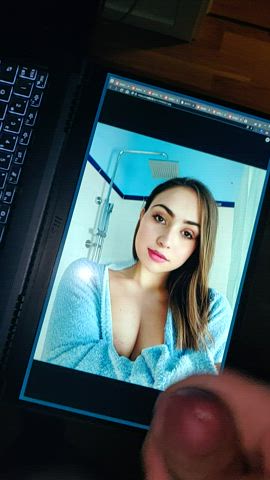 boobs cumshot tribute gif