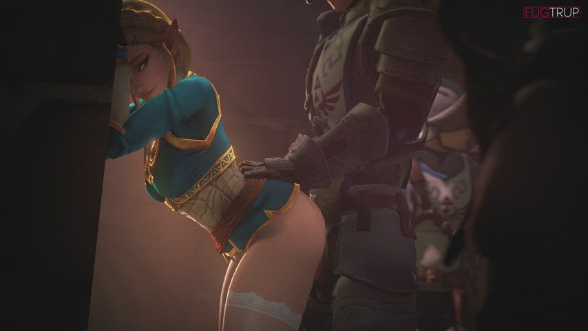 3D Blonde Elf Military gif