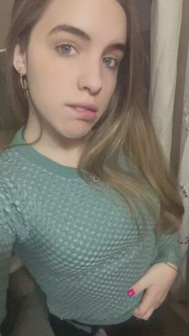 I just couldn't resist getting my tits out... wish you were here with me
