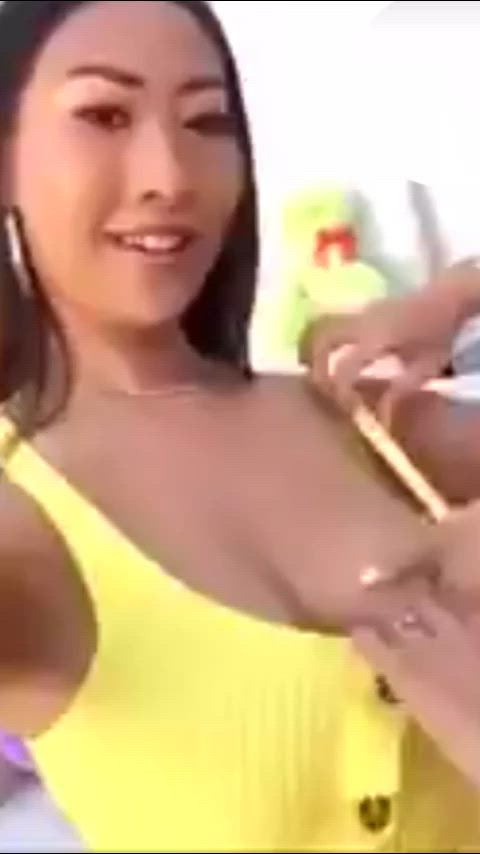 big tits lesbian licking natural tits bigger-than-you-thought just-boobs gif