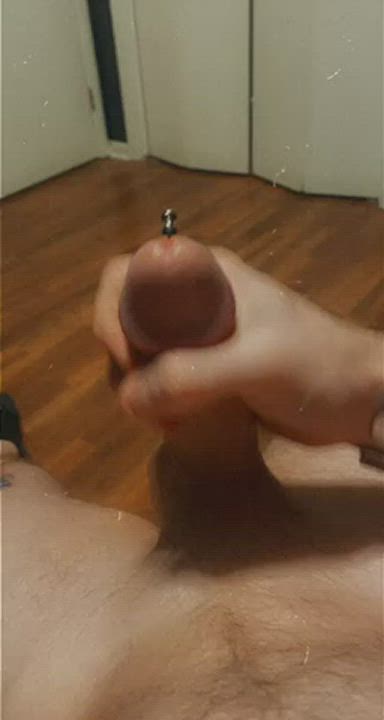 Cumshot Penis Pierced gif