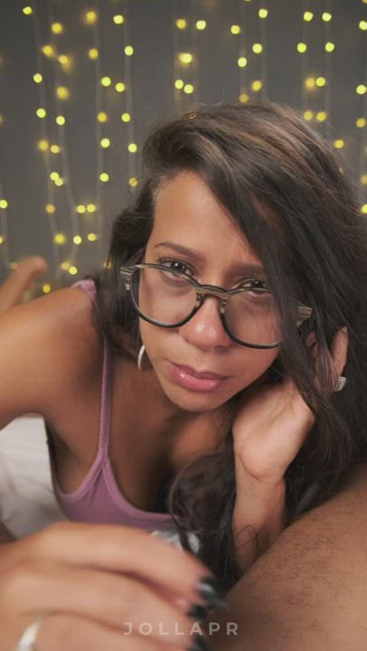 Blowjob Cum In Mouth Latina OnlyFans POV Porn GIF by jolla_pr