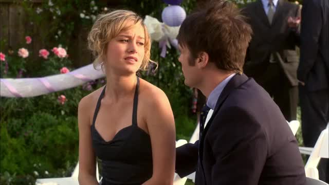 Brie Larson - United States of Tara S2E12 (2010) - black cleave-y dress, pt 4/4 -