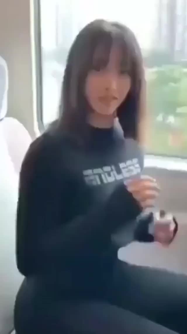 Cute and Curvy Asian does sexy dance in tight clothes