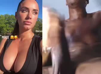 BBC cant resist cumming for YesJulez fat tits