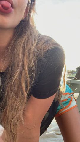 Natural Tits Tanned Tits Titty Drop gif