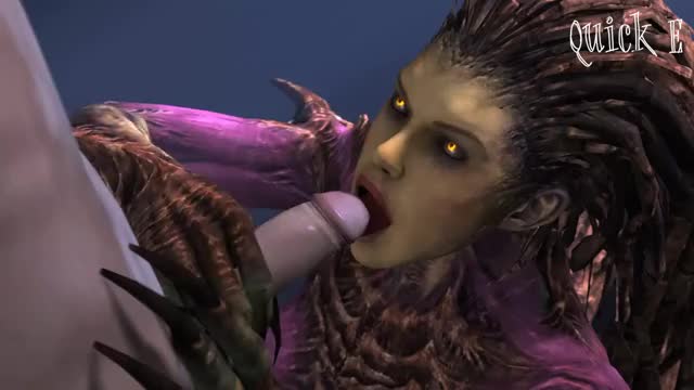 12549 - 3D Animated Quick E Sarah Kerrigan Source Filmmaker Starcraft
